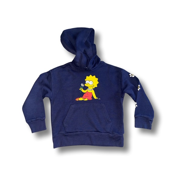 The Simpsons Licensed Graphic Hoodie Girls Lisa Simpson Small - Picture 1 of 5